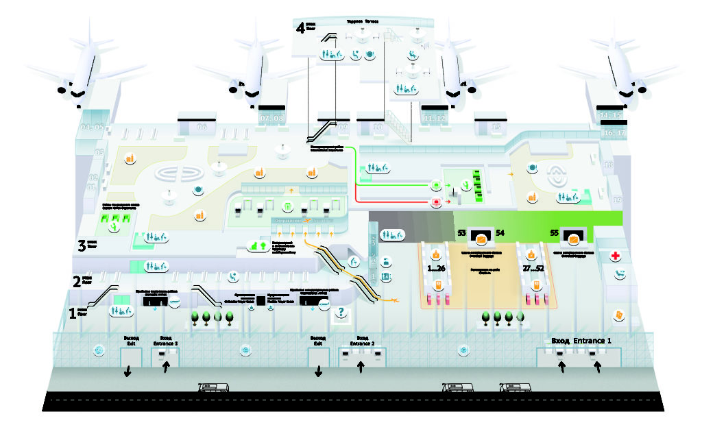 План схема аэропорта